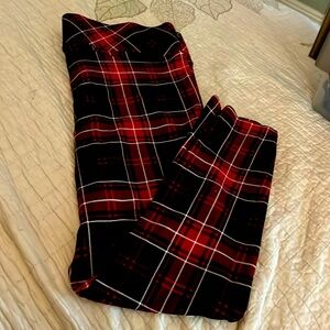 Torrid Black and Red Plaid Leggings